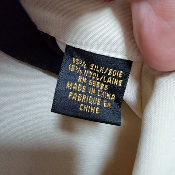 Donna Karan Signature Zip front Silk blend Jacket Size M - Picture 6 of 9